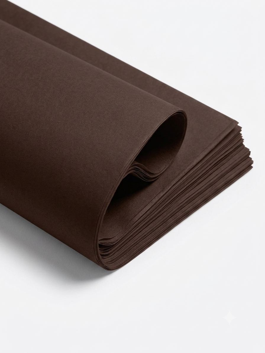Chocolate Brown Tissue - luxury decorative tissue paper swatch