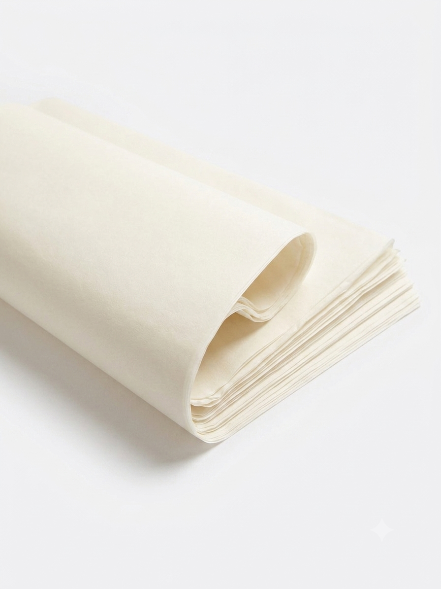 Ivory White Tissue - luxury decorative tissue paper swatch